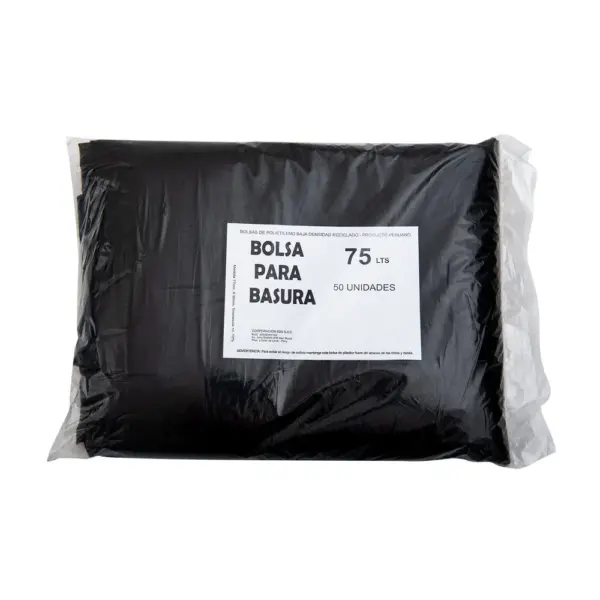 Bolsa Negra 75lt x 50unidades