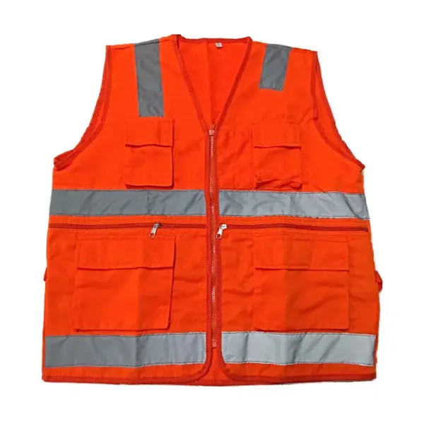 Chaleco multibolsillo naranja