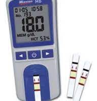 Hemoglobimetro portatil Mission+ 200 tiras y 200 lancetas