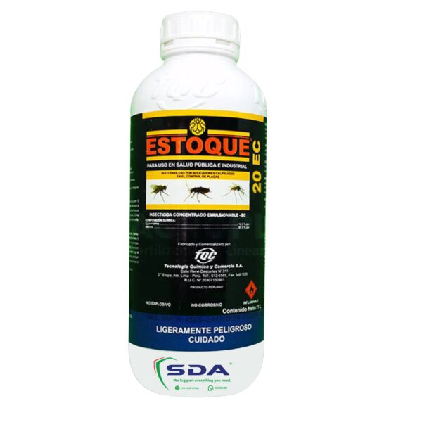 ESTOQUE 20 EC x 1 LT INSECTICIDA PIRETROIDE LÍQUIDO