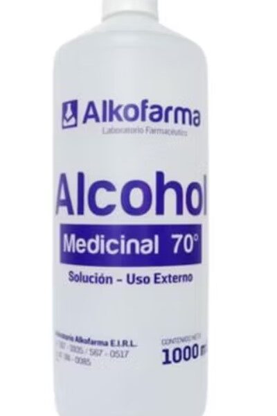 ALCOHOL ETÍLICO AL 70% DE 1 LT MARCA ALKOFARMA