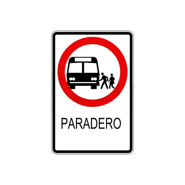 Los colores utilizados en los símbolos de paradero varían según las normas de cada país o ciudad. Sin embargo, suelen predominar los colores contrastantes para una mayor visibilidad.
