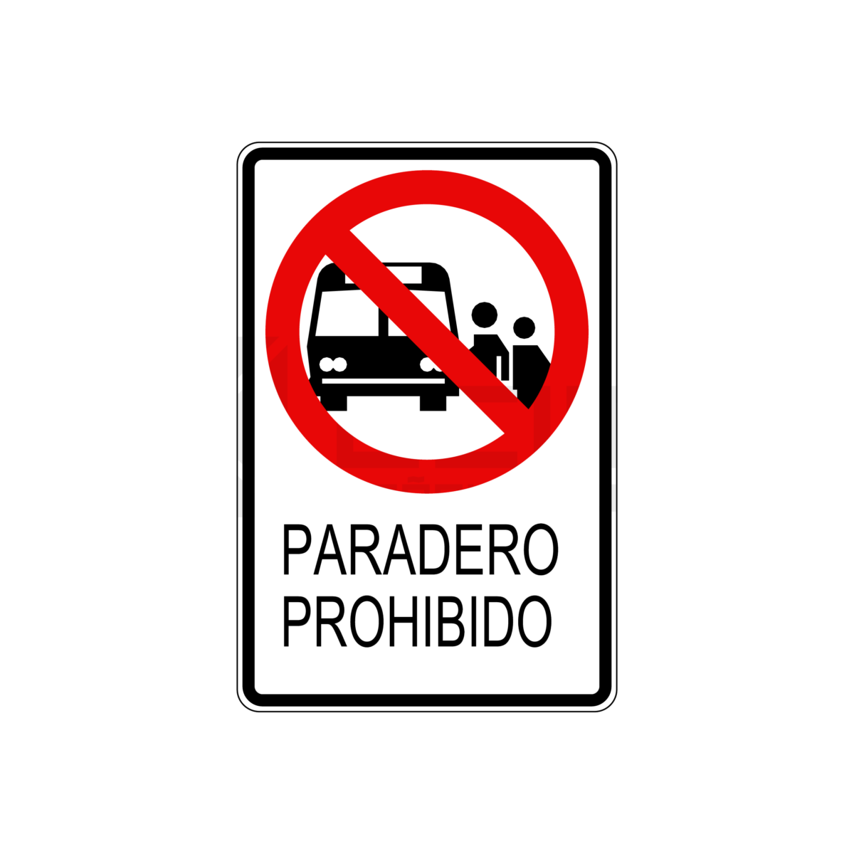 PARADERO PROHIBIDO SOLAR LED