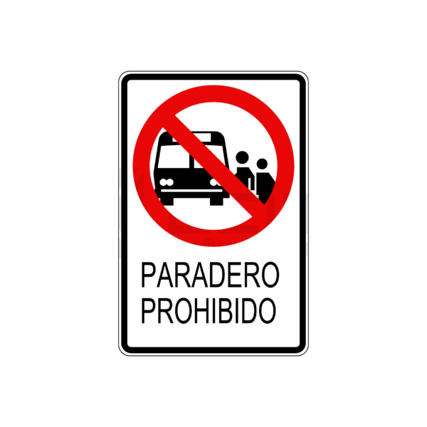 PARADERO PROHIBIDO SOLAR LED