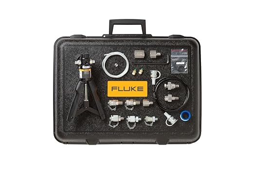Estos kits suelen incluir una bomba manual o eléctrica, manómetros digitales o analógicos, mangueras, adaptadores y un estuche de transporte.