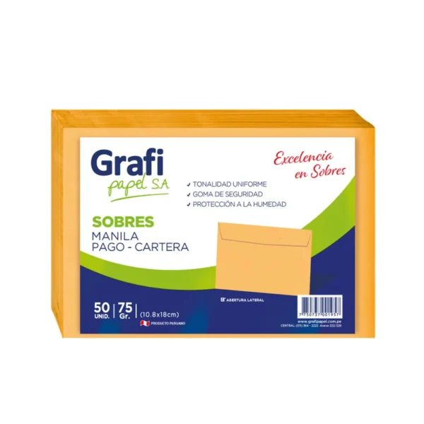 Gramaje 75gr. Cantidad:50 unidades