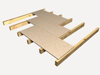 Estructura de madera 1.10 x1.10 x 1.90 mt