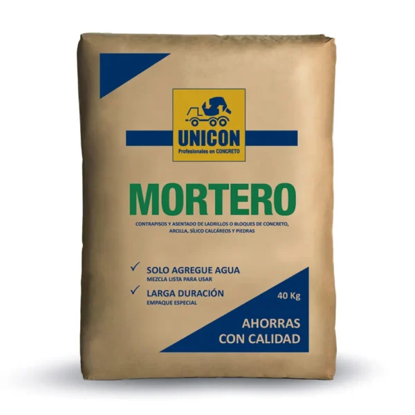 Supermortero tipo 1;40 x 40kg Unicon