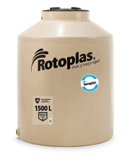 Es un recipiente de gran capacidad, fabricado en polietileno de alta densidad, diseñado para almacenar agua potable de manera segura y eficiente.