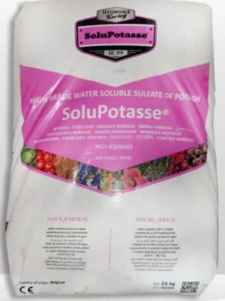 SULFATO DE POTASIO SOLUBLE DE 25 KG