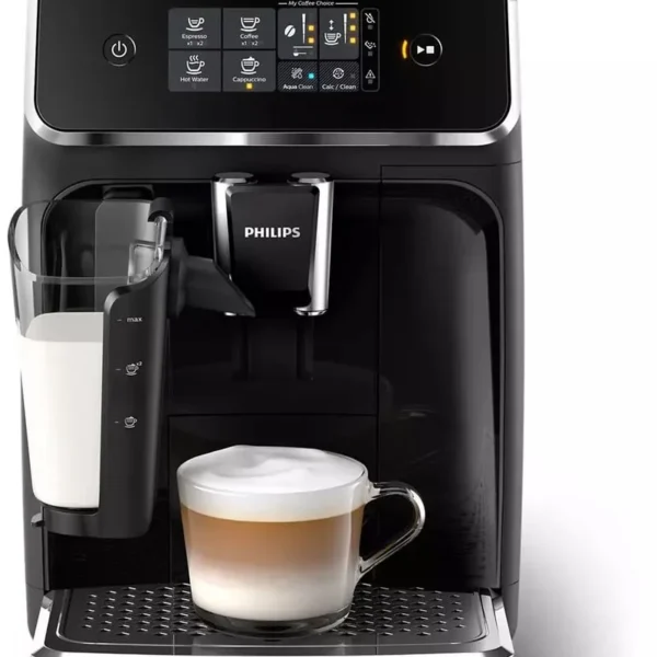 Este modelo se destaca por su innovador sistema LatteGo, que facilita la preparación de bebidas con leche y su limpieza.