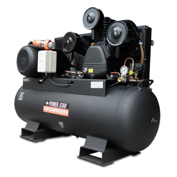 Una compresora trifásica de 240 galones y 175 PSI es un equipo industrial de alta capacidad diseñado para suministrar grandes volúmenes de aire comprimido a alta presión.