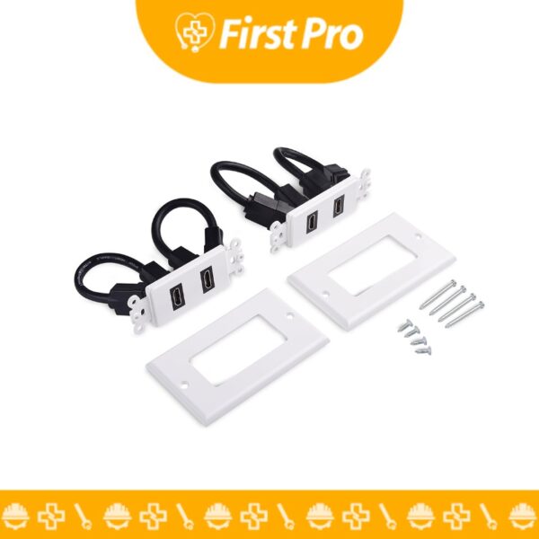 Placa de pared doble HDMI