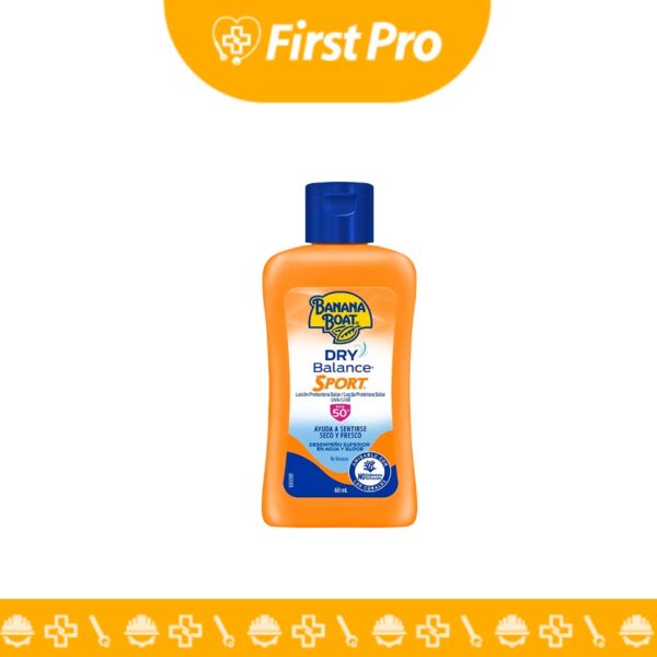 El bloqueador solar Banana Boat Sport FPS 50+ en crema, presentado en un práctico envase de 60 ml, es un producto diseñado para la protección solar de personas activas y deportistas.