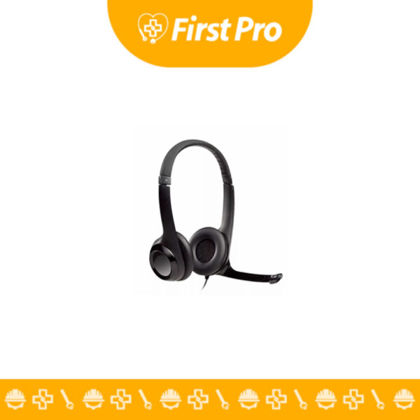 Auricular USB Logitech H390 negro. Sonido estéreo, micrófono con cancelación de ruido, cómodo y fácil de usar. Ideal para llamadas y multimedia.