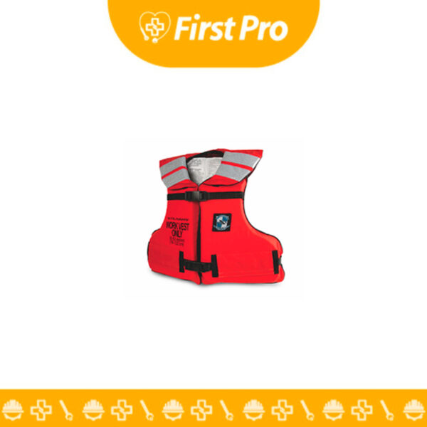 Chaleco salvavidas I22 Work Master Vest para profesionales: seguridad certificada y diseño funcional para el trabajo en agua.