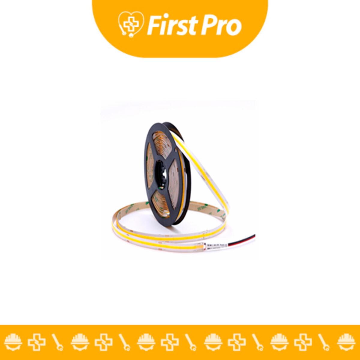 Cinta COB LED flexible 5 metros, 55W, luz cálida. Iluminación lineal uniforme y acogedora para decoración y funcionalidad.