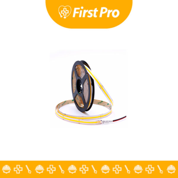 Cinta COB LED flexible 5 metros, 55W, luz cálida. Iluminación lineal uniforme y acogedora para decoración y funcionalidad.