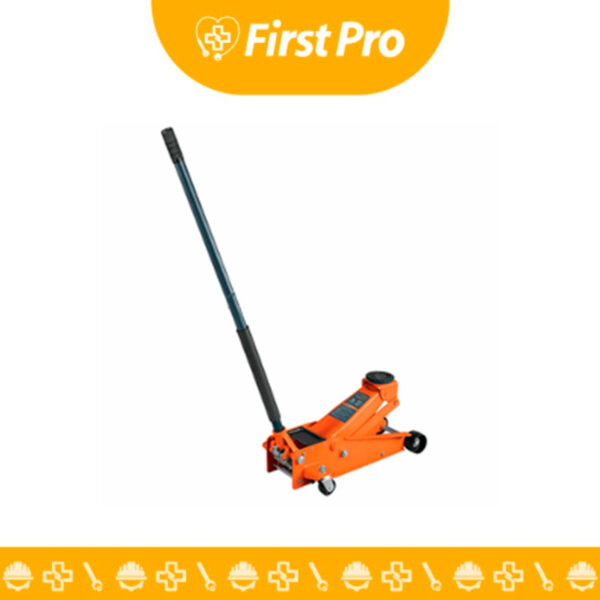 Gata tipo lagarto profesional Truper 14949 de 3 toneladas. Robusta, perfil bajo, fácil de usar con mango ergonómico y ruedas de acero. Ideal para talleres y uso doméstico.