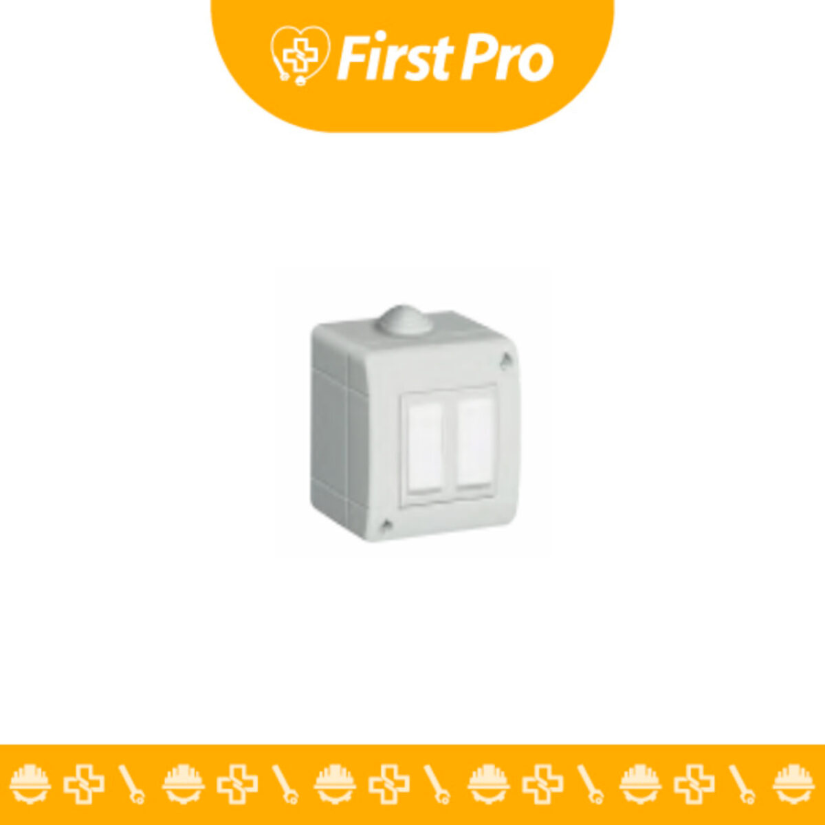 Idrobox adosar 2 salidas BTicino. Caja de superficie con doble toma protegida para exteriores. Seguridad y resistencia a la intemperie.