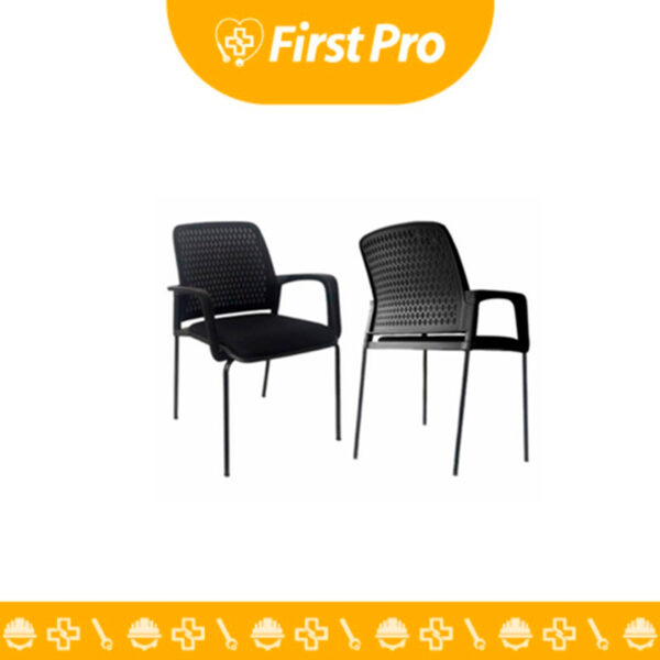 Silla de visita cómoda y con estilo para oficinas y recepciones. Diseño ergonómico, varios materiales y colores disponibles.