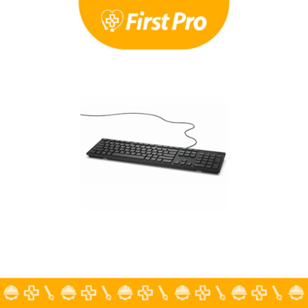 Teclado Dell Multimedia KB216 cableado en español, color negro. Diseño cómodo, teclas multimedia y conexión USB estable.