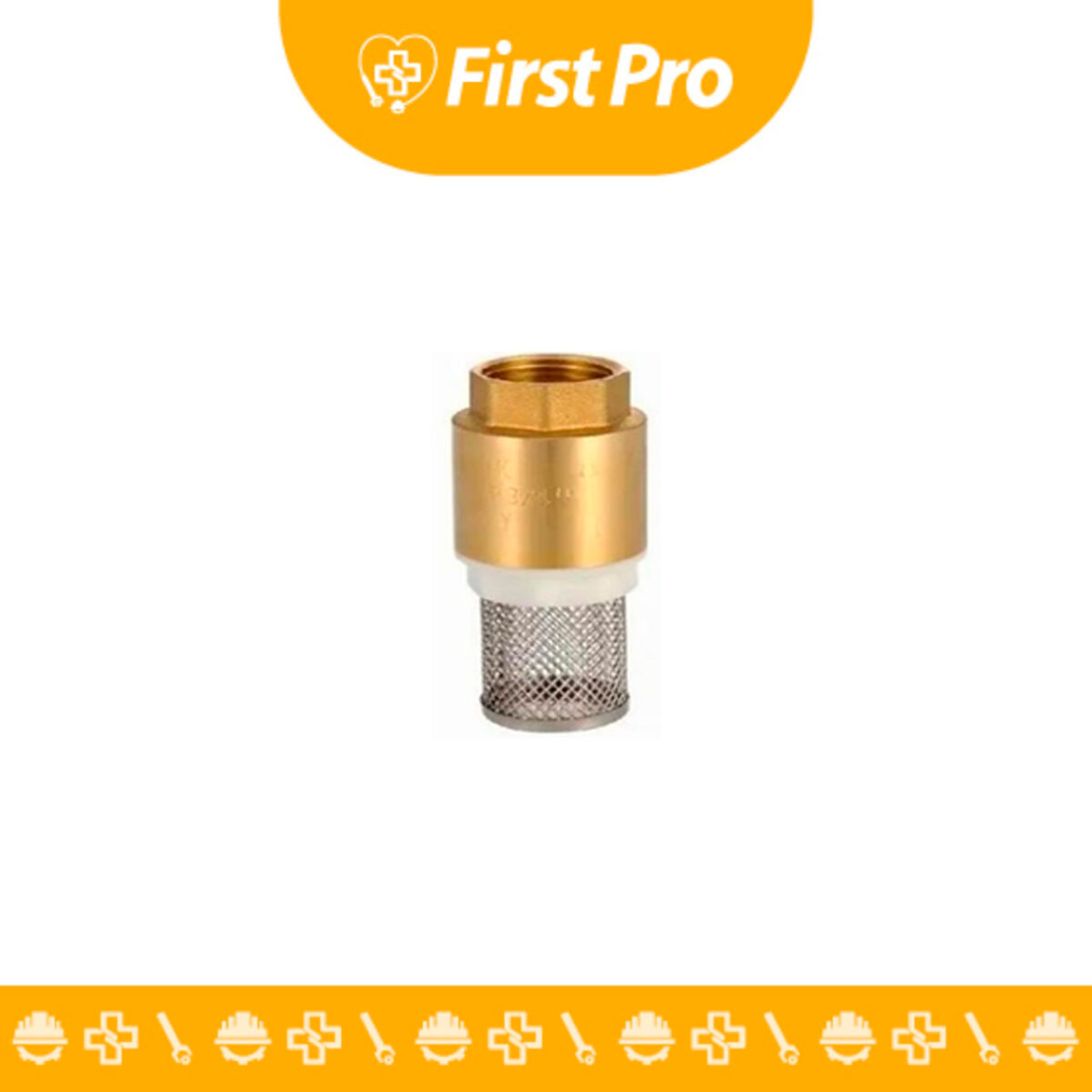 Válvula check de 1 pulgada con canastilla Piusi. Anti-retorno y filtrado de partículas para sistemas de fluidos. Robusta y confiable.