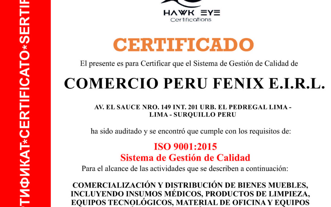 Comercio Perú Fénix E.I.R.L.
