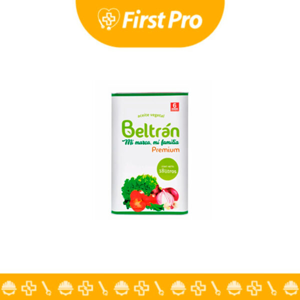 Aceite Soya Beltrán Lata 18 Litros. Aceite vegetal refinado, sabor neutro, ideal para cocinar en grandes cantidades. Económico y versátil.