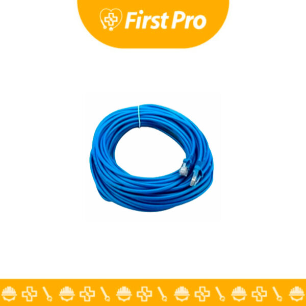 Patchcord Cat 6 15 metros Dixon azul cobre puro: conexión de red Gigabit.