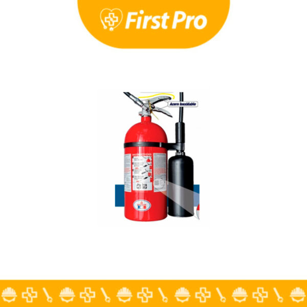 Extintor de Dióxido de Carbono (CO₂) de 10 libras, ideal para fuegos clase B y C. Protege equipos electrónicos y líquidos inflamables sin dejar residuos. Calidad garantizada para tu seguridad.