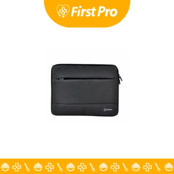 Funda porta laptop 15.6 pulgadas gris: protección acolchada, bolsillos y diseño elegante.