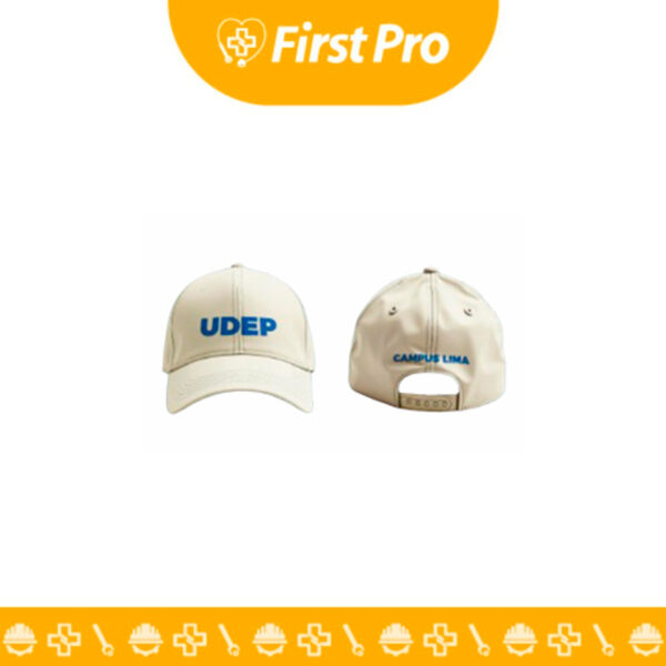 Gorra Logo UDEP. Accesorio oficial Universidad de Piura. Diseño cómodo y duradero para mostrar tu espíritu universitario.