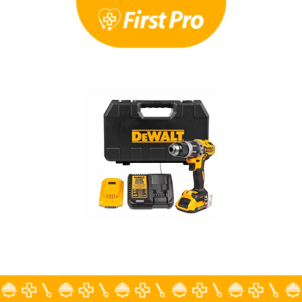 KIT Taladro Percutor Inalámbrico DeWalt 20V XR DCD796D2-B2. Potente, compacto, ergonómico. Incluye 2 baterías, cargador y maletín. Ideal para profesionales y bricolaje.