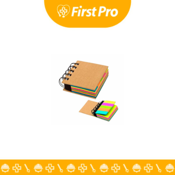 Libreta de Post-it con logo UDEP: práctica, con múltiples tamaños y colores de notas adhesivas para organizar tus ideas y mostrar tu pertenencia a la Universidad de Piura.