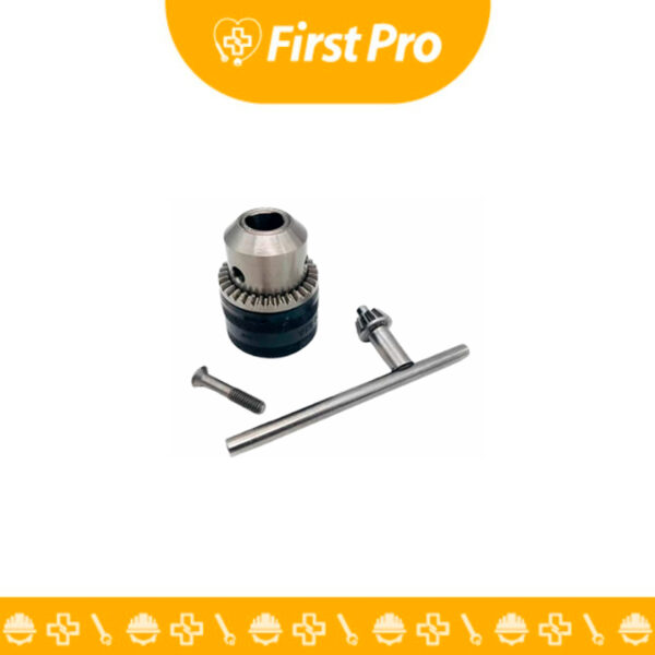 Mandril Bosch 1/2" percusión/reversa: sujeción universal y robusta para taladros.