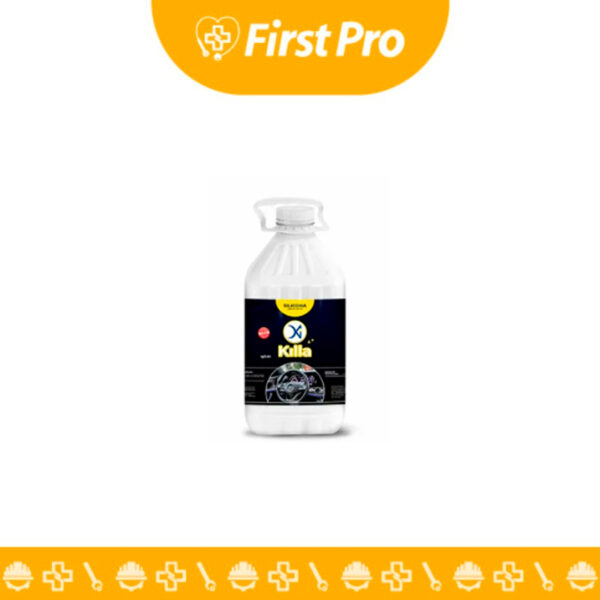 Silicona blanca KILLA en galón (3,800 ml) para tableros. Sellador flexible y duradero, resistente a la humedad y rayos UV. Ideal para madera, melamina y MDF. Uso profesional.