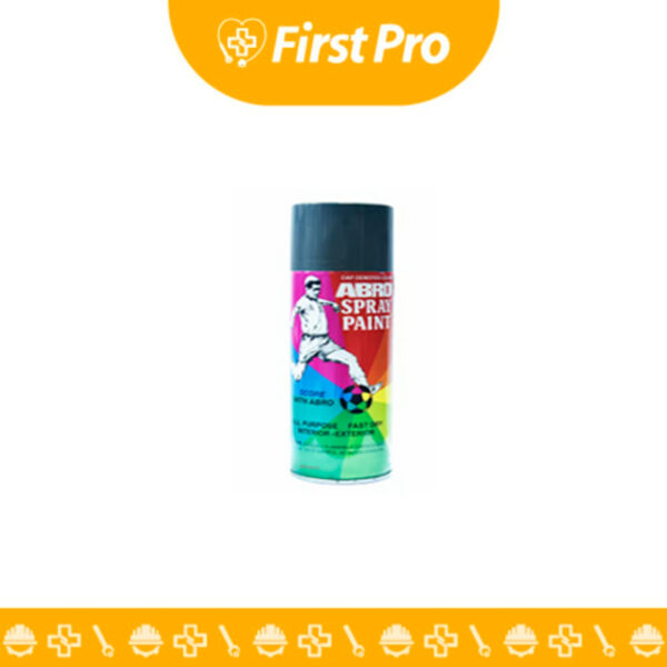 Pintura spray clásica ABRO en color gris acero (400 ml). Ideal para renovar, proteger y dar un acabado metálico elegante a diversas superficies. Fácil aplicación y secado rápido.