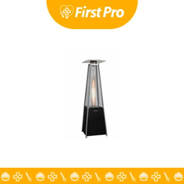Calentador de patio eléctrico Imaco PHP1300. Proporciona calor infrarrojo instantáneo, ideal para terrazas y jardines. Diseño seguro y resistente a la intemperie.