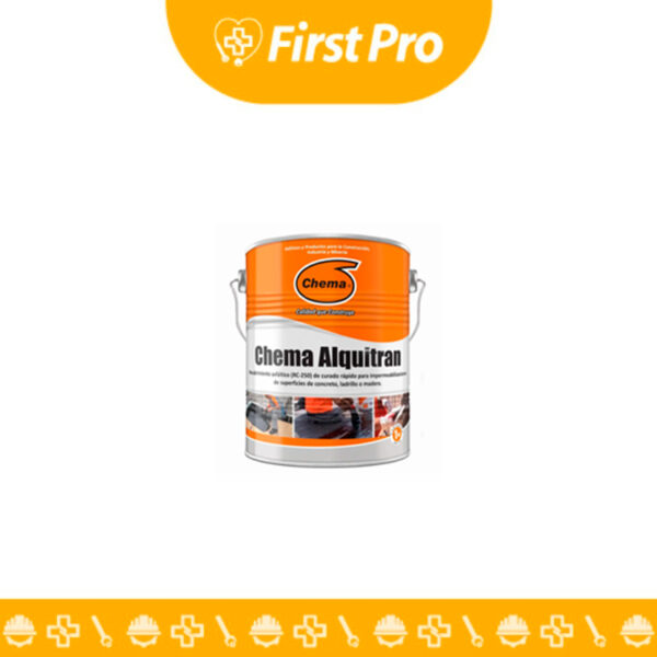 Alquitrán 1 galón Chema: Impermeabilizante y protector de superficies. Ideal para cimientos, muros y techos. Resistencia superior contra humedad y corrosión.