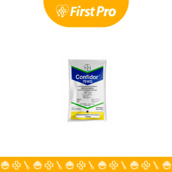 Confidor 70 WG - 50G es un insecticida agrícola sistémico a base de Imidacloprid. Controla pulgones, mosca blanca y otras plagas, protegiendo tus cultivos y asegurando cosechas saludables.