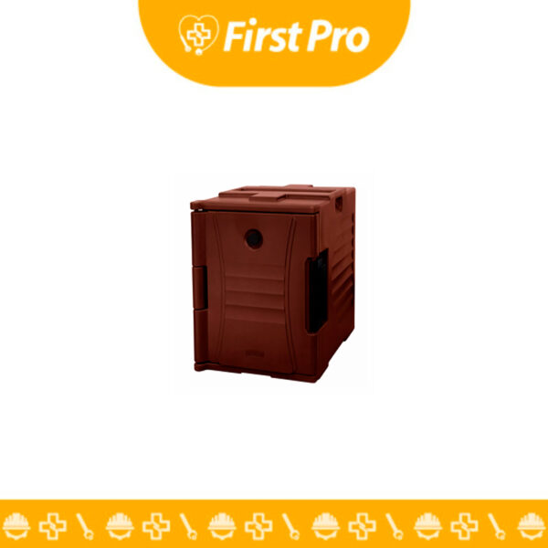 El Contenedor Isotérmico Frontal UPC400FW FRITECSA (Marrón) es un equipo profesional de alta eficiencia diseñado para mantener la temperatura de alimentos calientes o fríos durante horas. Fabricado en polietileno duradero con aislamiento de poliuretano, es ideal para catering, eventos y transporte de comidas, garantizando frescura y seguridad alimentaria.