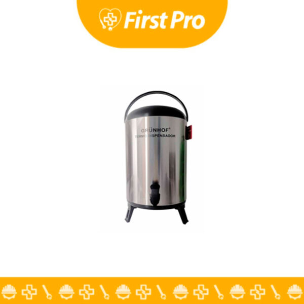 Termo dispensador de agua para café de 10L. Mantiene tus bebidas calientes por horas. Ideal para eventos y oficinas.