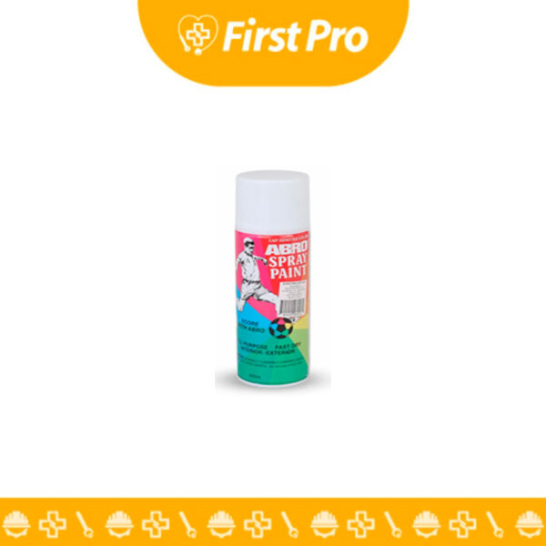 La Pintura en Spray ABRO – Color Blanco es un aerosol de secado rápido y alta calidad que ofrece un acabado uniforme y duradero. Ideal para metal, madera, plástico y más, proporciona una excelente cobertura y resistencia para proyectos domésticos, automotrices y artísticos.