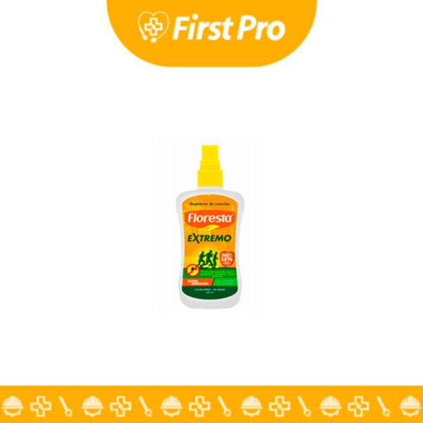 El REPELENTE DE INSECTOS EN SPRAY FLORESTA EXTREMO 120 ML ofrece protección duradera contra mosquitos y zancudos. Su fórmula no grasosa y resistente al agua es ideal para actividades al aire libre, garantizando comodidad y seguridad.
