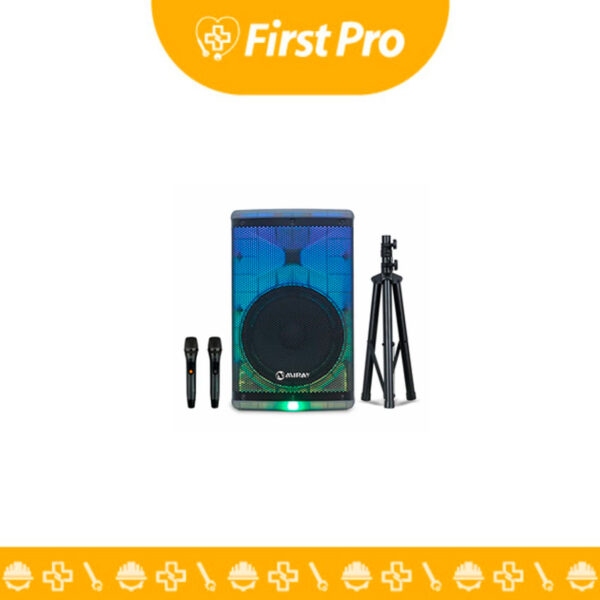 Parlante amplificador Miray PAM-133: Potencia, Bluetooth, USB y radio FM. Portátil con batería recargable. ¡Sonido potente para tus eventos!