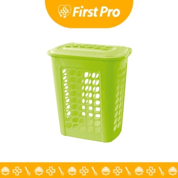 Cesto de Ropa Verde – 77 L Plástico Resistente