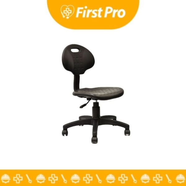 Silla Giratoria para Laboratorio Twing con Respaldo Negro – Ofideas