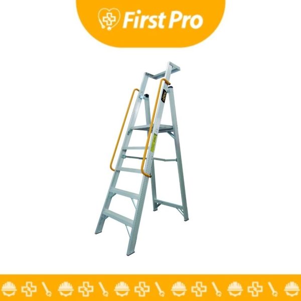 Escalera Tipo Plataforma de Aluminio – 3 Pasos