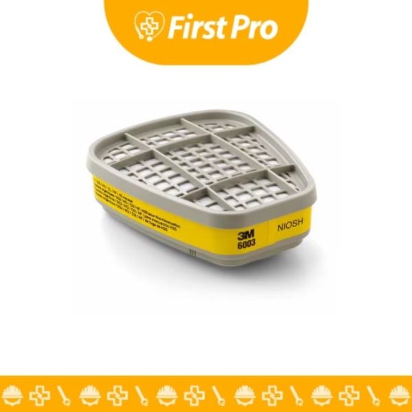 Cartucho 3M™ 6003 para Vapores Orgánicos y Gases Ácidos – Color Amarillo